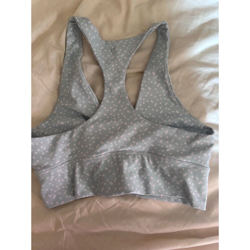 Betsy Johnson Performance Activewear Set Blue Speckled Bra M Leggings L - Picture 10 of 14